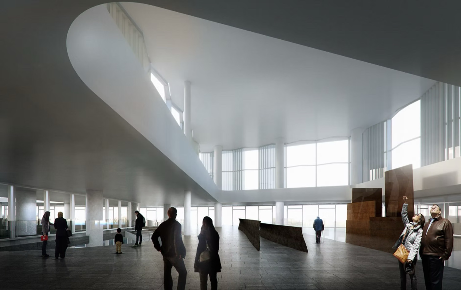 Millbank Tower — sculptural double-height atrium