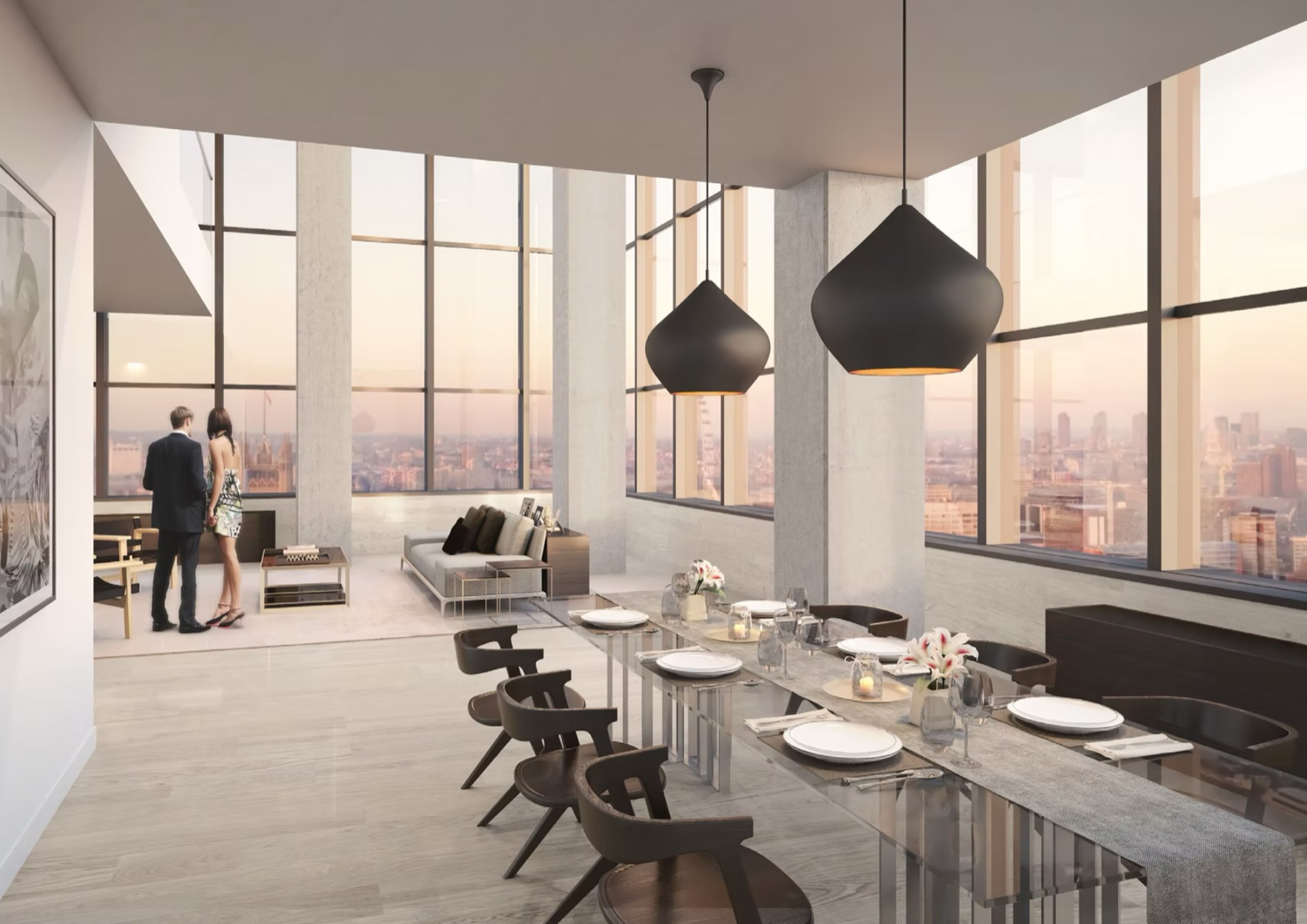 Millbank Tower — penthouse dining with panoramic city views